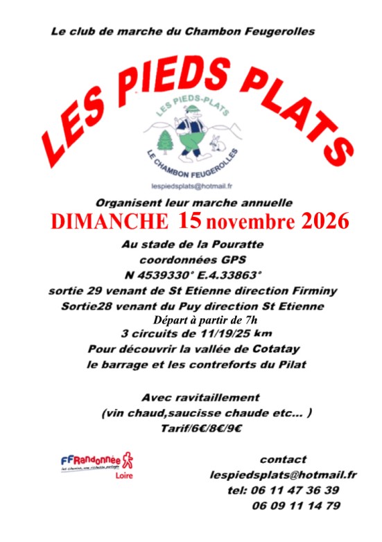 Marche des Pieds Plats - Le Chambon-Feugerolles