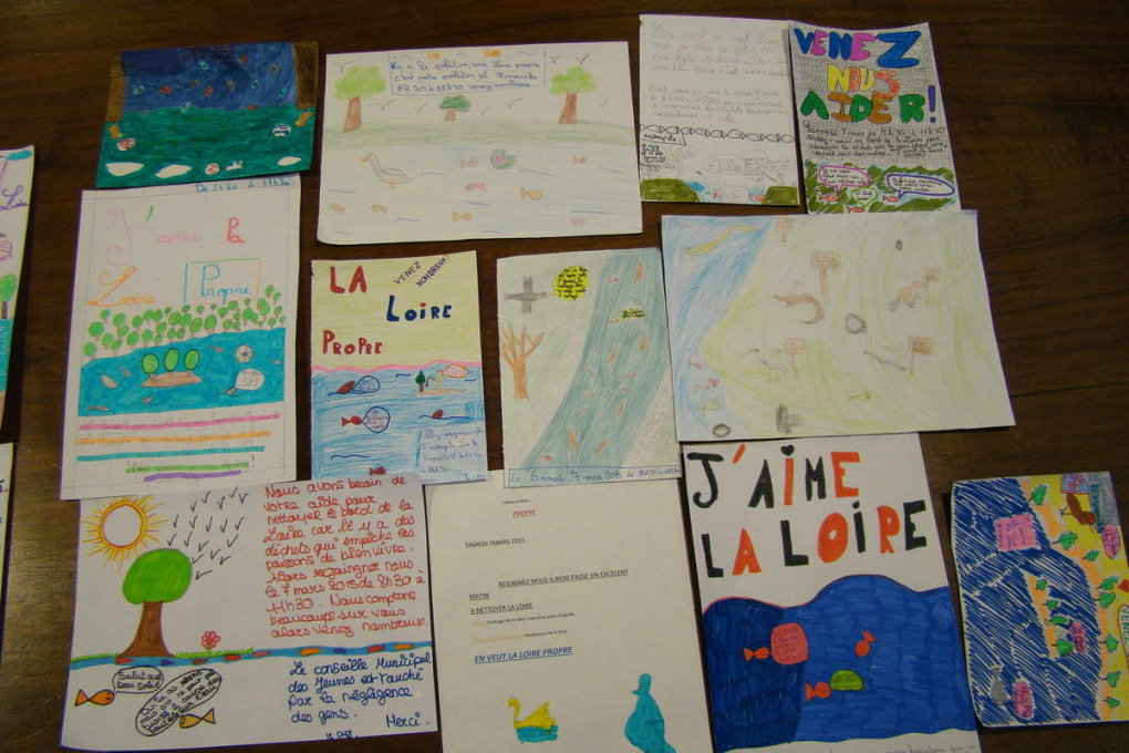 "J'aime la Loire propre" : les affiches des enfants