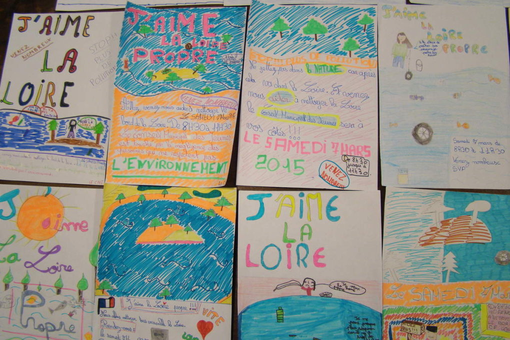 "J'aime la Loire propre" : les affiches des enfants