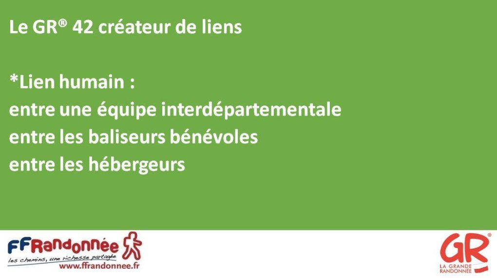 GR®42 : un topo créateur de liens...