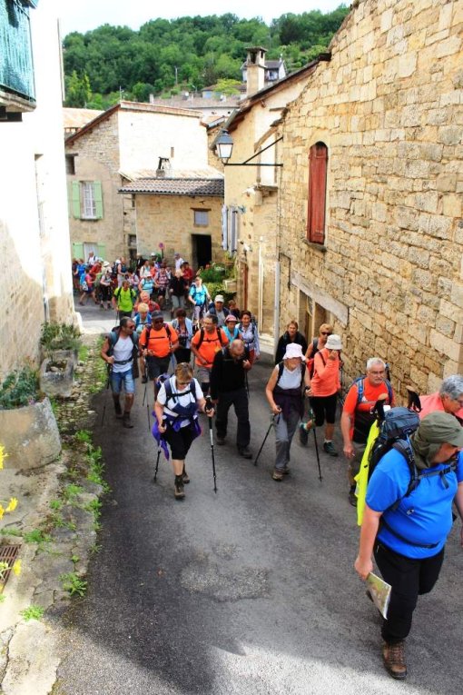 121 marcheurs au séjour du comité à Najac