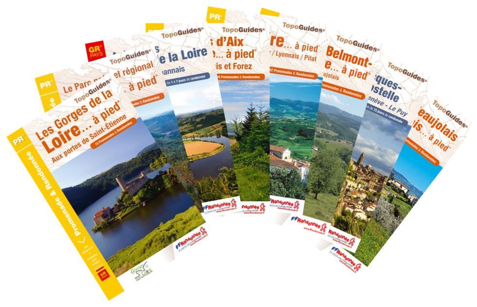 8 topoguides pour randonner dans la Loire...