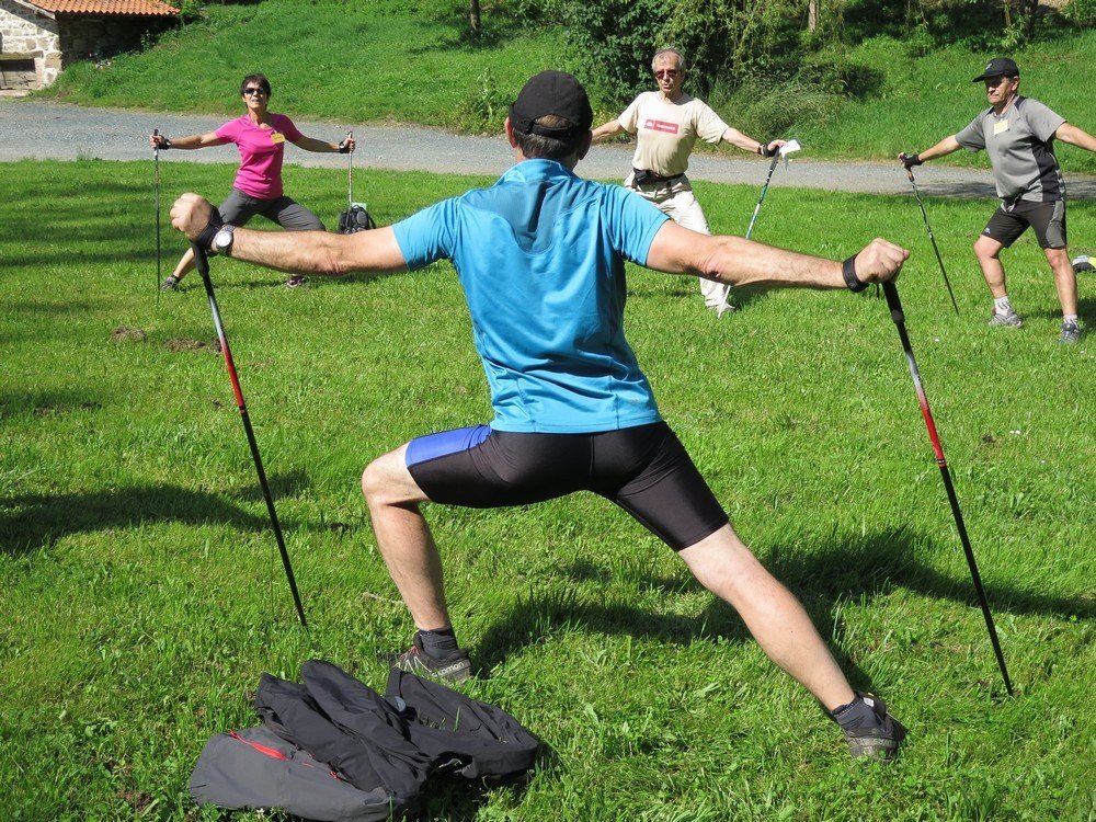 Stage de formation animateur marche nordique à Moulin-Chérier.