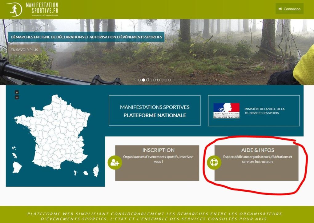 Manifestation sportive – déclaration en ligne