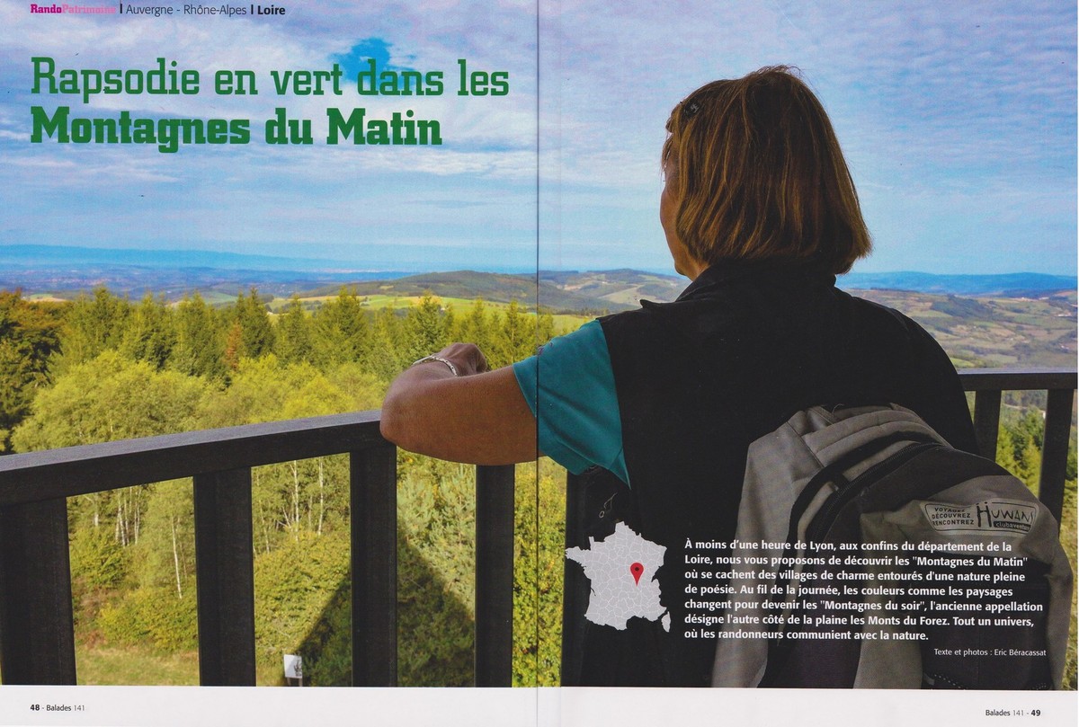 Le magazine national "Randos balades" à Violay