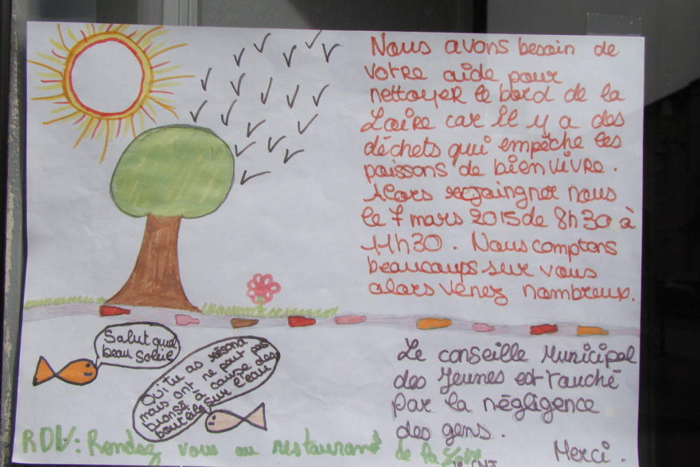 "J'aime la Loire propre" : les affiches des enfants
