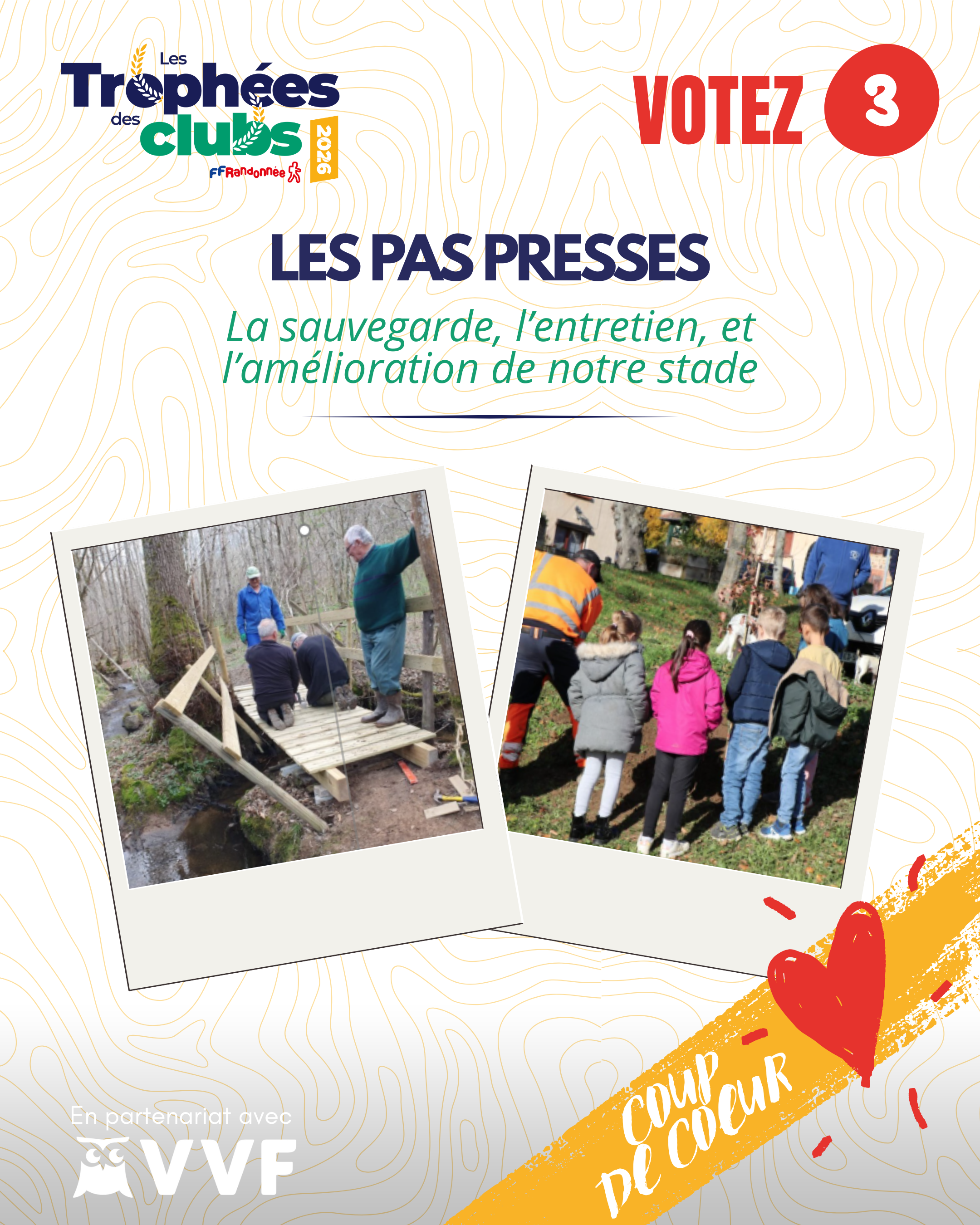 Trophées des clubs FFRandonnée : votez “Pas Pressés” !