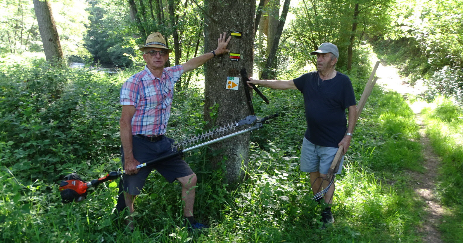 Nervieux : les Trainiots entretiennent les circuits de la commune